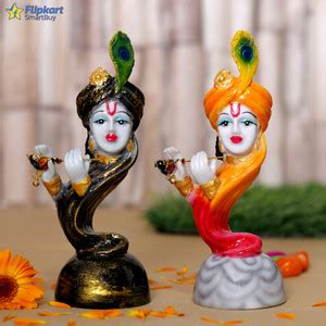 Flipkart SmartBuy New Large Modern Design Flute Krishna-Turban Face ...