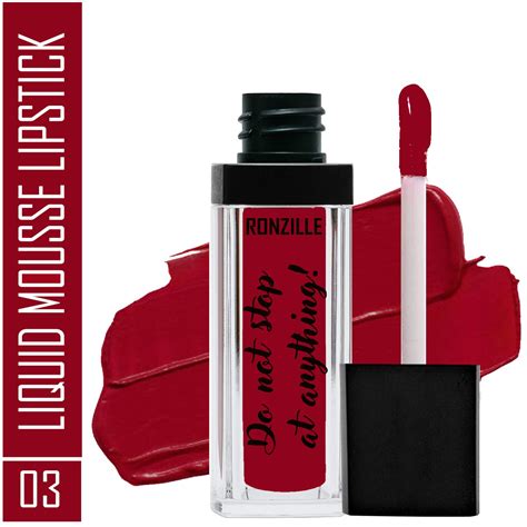 Ronzille Liquid Mousse Lipstick Non Transfer Lasts Up-to 12 hr - ( Sha
