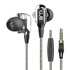 GranVela V1S Dual Driver Dynamic High Definition In-Ear Headphones With ...