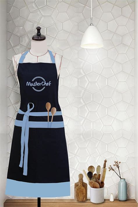 Buy Milano Home MasterChef Embroidered Polycotton Apron with Adjustable ...