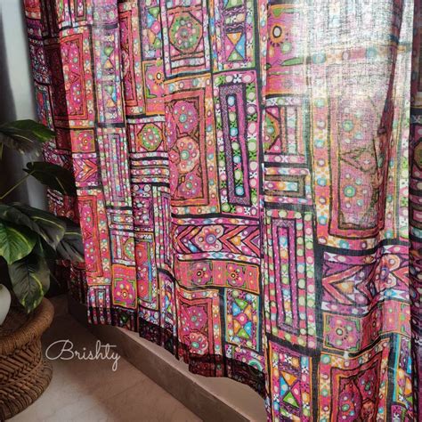 Kutch inspired printed curtains – Brishty India