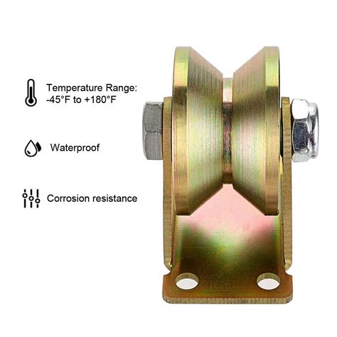 MDLUU 2" V-Groove Wheels, Heavy Duty Rigid Casters for Inverted Track ...