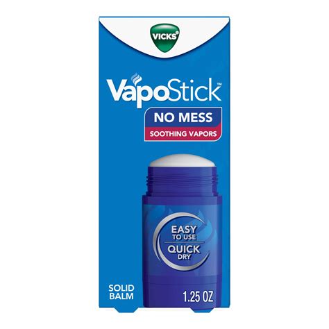 Vicks VapoStick Solid Balm - Lightweight Skin Feel, 1.25 oz | Vicks ...