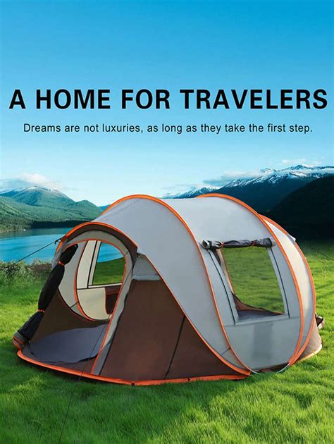 1pc Fully Automatic Pop-Up Camping Tent, Sunshade & Mosquito-Proof ...
