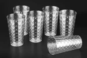 Buy VALVIER Unbreakable HonI Design Drinking Glass Set Water/Juice ...