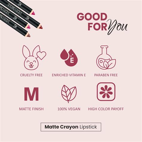 Matte Lip Crayon Lipstick - 15 Boysenberry – Verymiss
