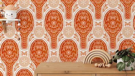 Get Floral Rockets Red Bedroom Wallpaper for a Modern Touch