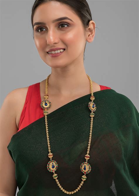 Golden Peacock (A Gold Plated Long Chain) – Monamaar