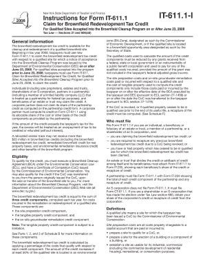 Fillable Online tax ny Form IT-611.1-I - tax ny Fax Email Print - pdfFiller