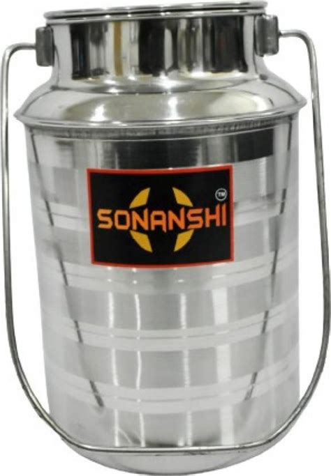 Sonanshi Stainless Steel Milk Can/Container/Barni/Dolchi with LID - 4. ...