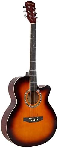 Festra R-40, Truss Rod Acoustic Guitar Kit with Bag, Strap, One Pack ...