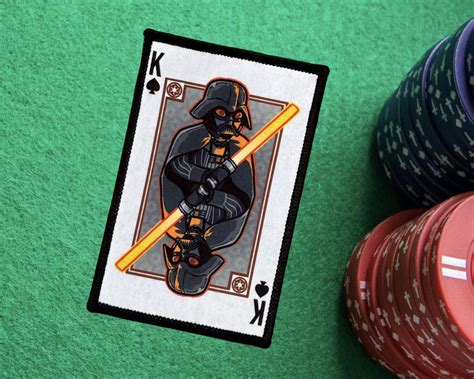 Darth Vader King of Spades Playing Card Fabric Patch — Overland Swag