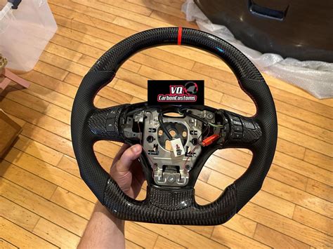 in stock - 2012+ c6 corvette - black leather - Carbon Fiber Steering Wheel