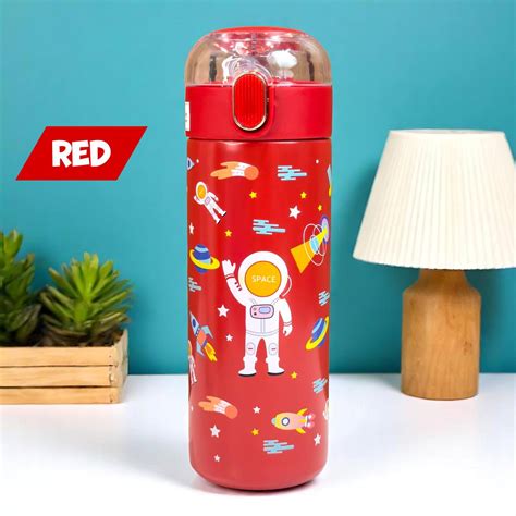 Kids Space Print Water Sipper Stainless Steel – KidKitIndia