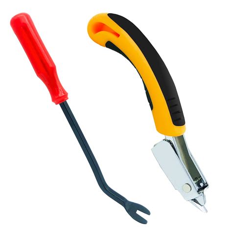 VCCA Heavy Duty Upholstery and Construction Staple Remover with Tack ...