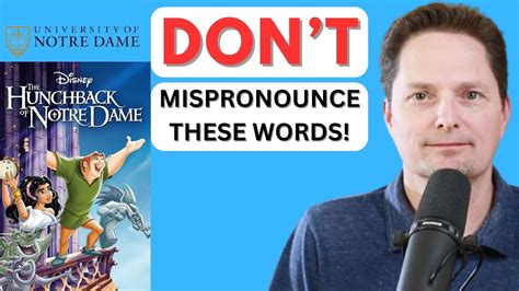 Learn American English / Confusing Pronunciation / Notre Dame has two ...