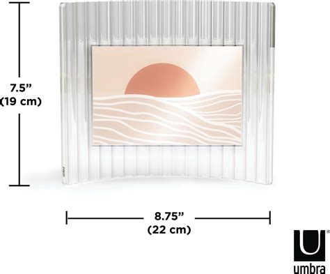 Cadre photo en verre strié ripley (22 x 8 x 19 cm)