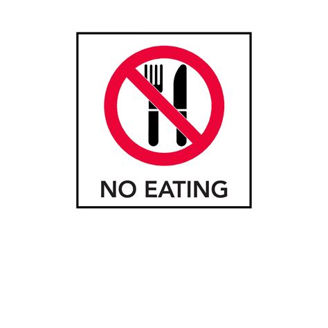 No Eating Signs To Print