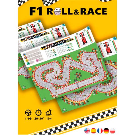 Buy F1 Roll & Race - Print & Play - Titan Boardgames - Board games