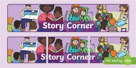 Story Corner Display Banner (teacher made) - Twinkl