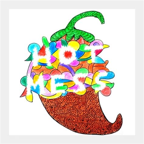 Hot Mess Square Art Prints PosterGully Specials