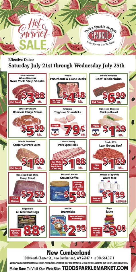 Sparkle Market Sales Ad