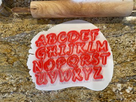 Mini Alphabet Cookie Cutters Alphabet Cookie Cutters - Etsy UK