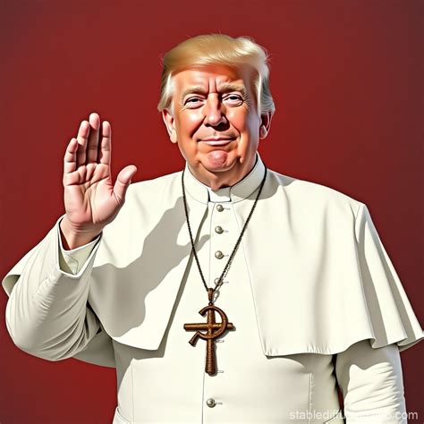 Donald Trump as Pope in Pop Art | Stable Diffusion Online