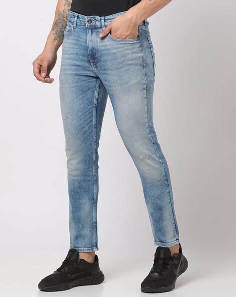 The Indian Garage Co Men Blue Light Fade Dad Fit Jeans - Price History