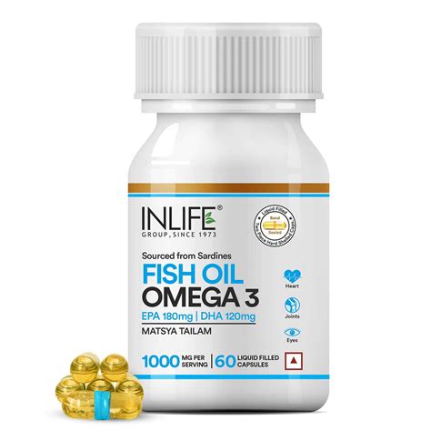 Buy INLIFE FISH OIL DOUBLE STRENGTH OMEGA3 EPA 360MG DHA 240MG MEN ...