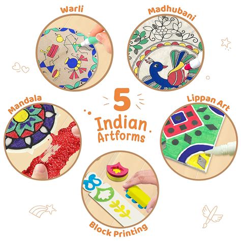 Imagimake Indian Art Forms - DIY Craft Kit for Kids 8 Years+ - SND