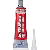 Akfix HT300 High Temp Silicone Gasket Maker (1x10.1 fl.oz.) - Red RTV ...