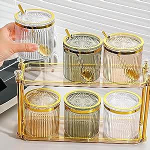 Buy Azelf Light Luxury Plastic Kitchen Seasoning Box Household Sauce ...