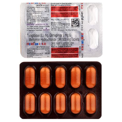 Vogs GM 2/0.3 - Strip of 10 Tablets : Amazon.in: Fashion