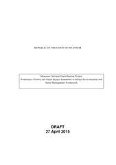 File:Myanmar National Electrification Project - DRAFT Preliminary PSIA ...