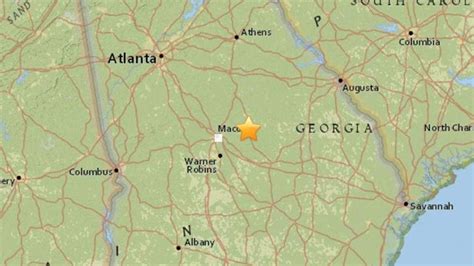 USGS reports 2.5 earthquake near Gordon early Sunday | Macon Telegraph