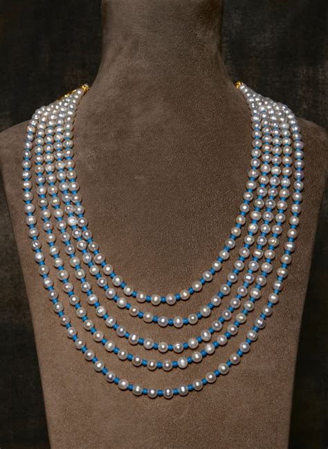 The Best designer Classic Multi-Layered Pearl Necklace (Freshwater ...