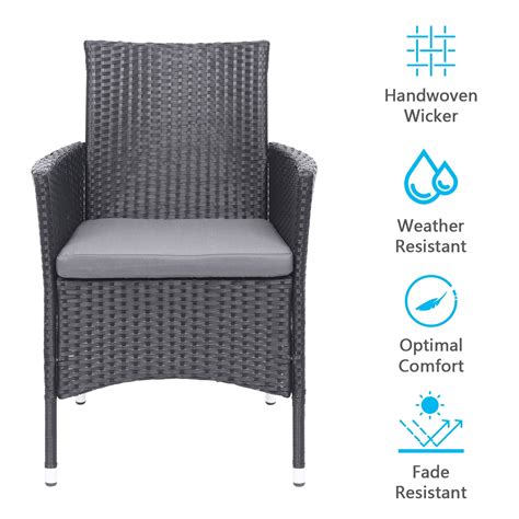 Buy SamyoHome Set of 2 Modern Contemporary Wicker Patio Furniture ...