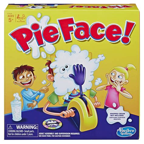 Hasbro Gaming Pie Face Game | Whipped Cream Family Board Game for Kids ...