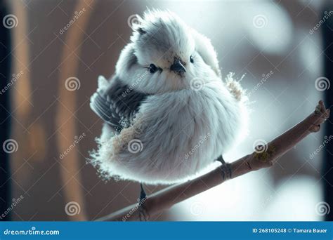Snow Fairy Bird, Known in Japan As the Shima Enaga Stock Illustration ...