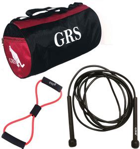 GRS Chest Expander Resistance Pulling Tube , Gym Duffel Bag & Skipping ...