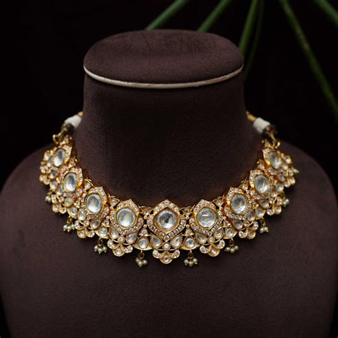 Kundan Choker Necklace & Polki Choker Necklace