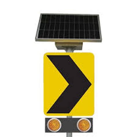 Solar Chevron Sign - High Quality Road Safety Signage at Best Price