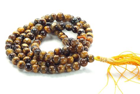 Buy Tiger Eye Mala, Tiger Eye Crystal Mala, Tiger Stone Mala, Tiger ...