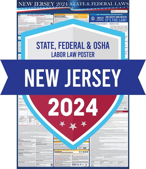 Amazon.com : 2024 New Jersey State and Federal Labor Laws Poster - OSHA ...