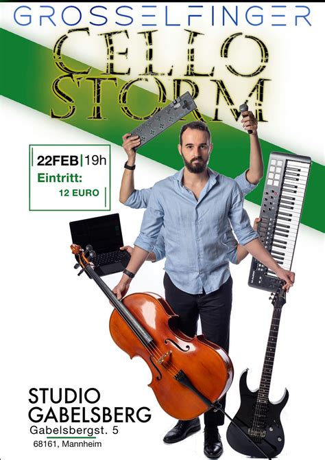 Cello Storm: A Live Looping Experience in Mannheim, studio Gabelsberg ...