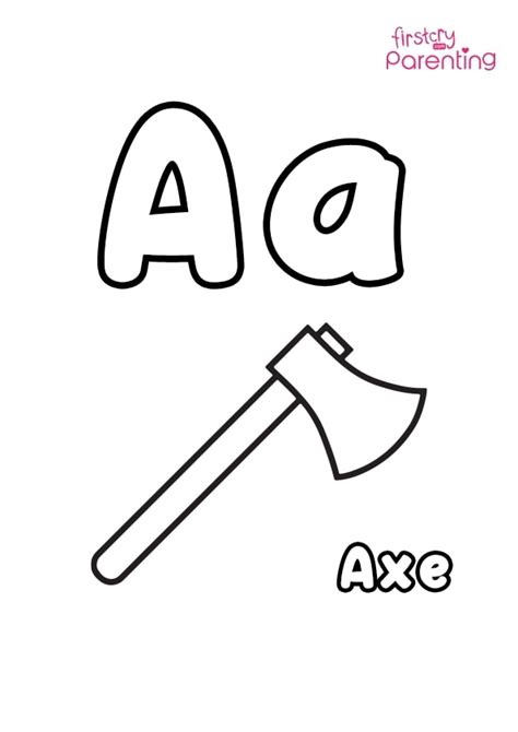 A For Arrow Coloring Page for Kids | FirstCry Parenting