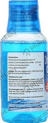 Orasep 0.2 %W/V Mouth Wash (100): Uses, Side Effects, Price & Dosage ...