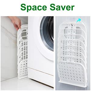 SKAIV Pack of 2 Foldable Household Wall Hanging Plastic Laundry Hamper ...