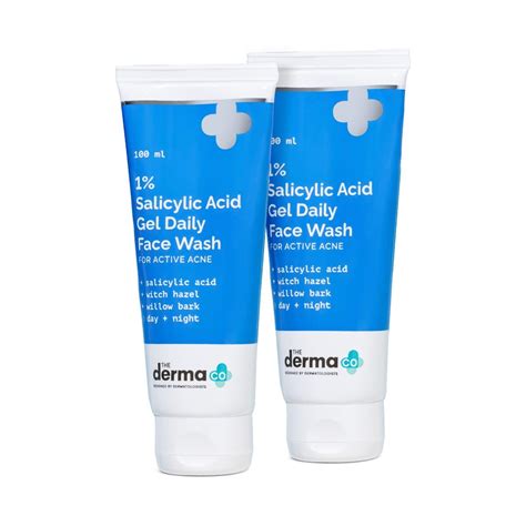 The Derma Co 1% Salicylic Acid Gel Face Wash with Salicylic Acid ...